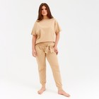 Комплект женский (футболка, брюки) MINAKU: Home comfort цвет бежевый, р-р 48 - Фото 8