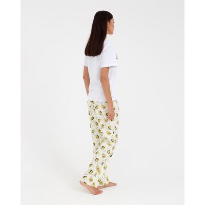 Брюки домашние женские KAFTAN Avocado, размер 40-42, белые