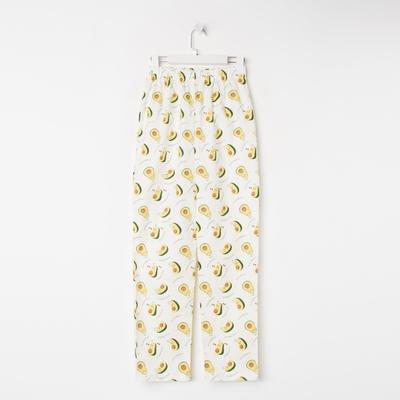 Брюки домашние женские KAFTAN Avocado, размер 44-46, белые