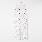 Брюки женские KAFTAN "Pink stars", р. 44-46, белый - фото 23411848