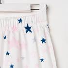 Брюки женские KAFTAN "Pink stars", р. 44-46, белый - фото 23411849