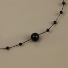 Жемчуг на леске, 3/8 мм, 9±0.5 м, чёрный - Фото 2