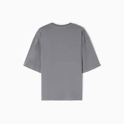 Футболка KAFTAN «пздц», размер 46, серый