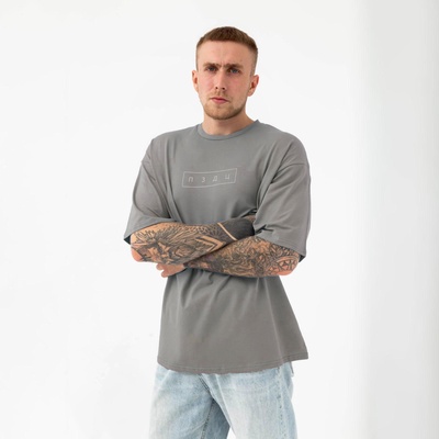 Футболка KAFTAN «пздц», размер 46, серый