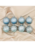 Ёлочные игрушки «Ночная вьюга», шары новогодние, d=6 см, набор 8 шт. - Фото 3