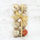 Ёлочные игрушки «Ночная вьюга», шары новогодние, набор 8 шт., d=6 см, золотистый - Фото 2