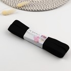 Резинка вязаная, 20 мм, 10±0.5 м, чёрная - Фото 1