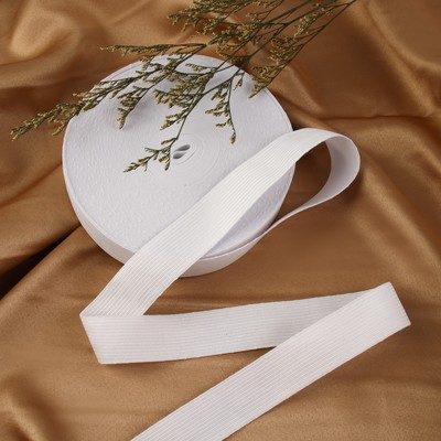 Резинка вязаная, 30 мм, 25±2 м, белая