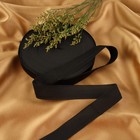 Резинка вязаная, 30 мм, 25±2 м, чёрная - Фото 1