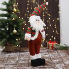 Мягкая игрушка "Дед Мороз - пузанчик" 10х52 см, красно-зелёный - Фото 4
