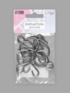 Крючок для штор, 25×39 мм, 10 шт., цвет серебряный - Фото 5