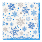Салфетки бумажные «Снежинки», 33×33 см, набор 20 шт., новогодние - Фото 3