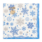 Салфетки бумажные «Снежинки», 33×33 см, набор 20 шт., новогодние - Фото 5