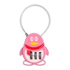 Замок навесной кодовый, «Пингвин», розовый - Фото 3