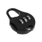 Замок навесной кодовый ТУНДРА, черный - Фото 2