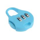 Замок навесной кодовый ТУНДРА ZK021, голубой - Фото 1