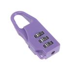 Замок навесной кодовый ТУНДРА, фиолетовый - Фото 2