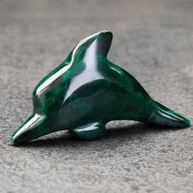 Сувенир "Дельфин", натуральный малахит