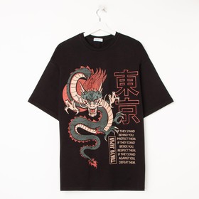 

Футболка мужская KAFTAN "Dragon", черный, р. 54