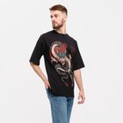 Футболка мужская KAFTAN "Dragon", черный, р. 56 7025363