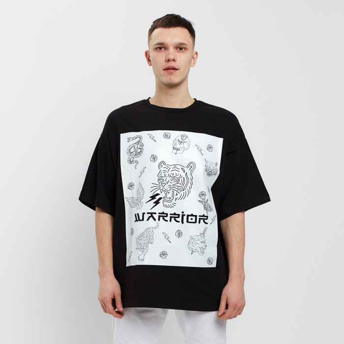 Футболка KAFTAN Warrior, черный, р. 46