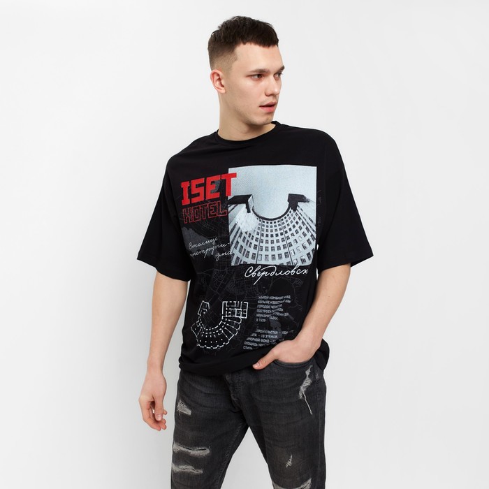 Футболка KAFTAN ISET, черный, р. 48