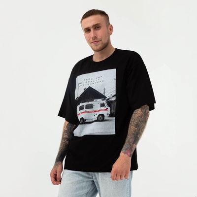 Футболка мужская KAFTAN «Помощь», размер 54, чёрная