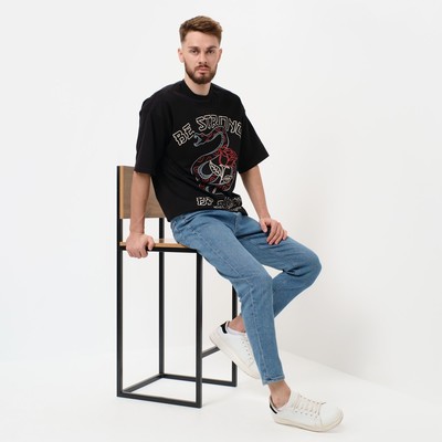 Футболка KAFTAN «Be strong», черный, р. 46