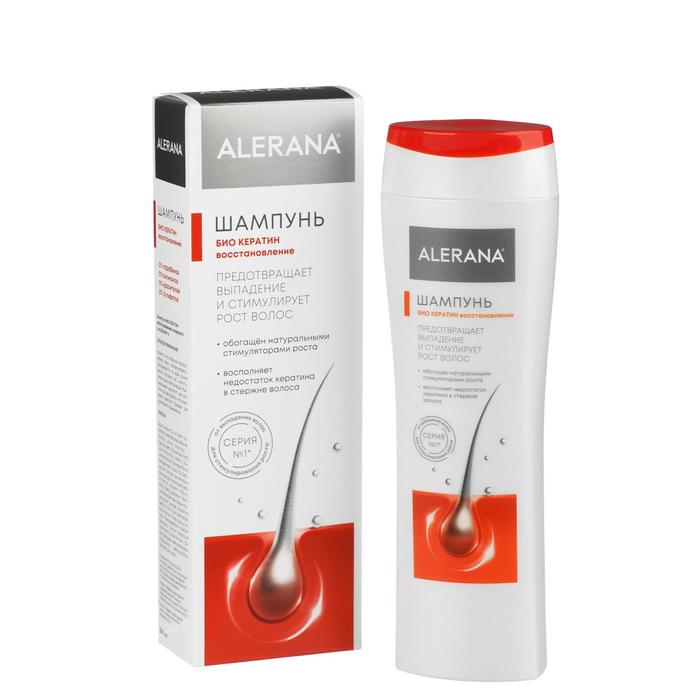Шампунь для волос Alerana био кератин, восстанавливающий, 250 мл - Фото 1