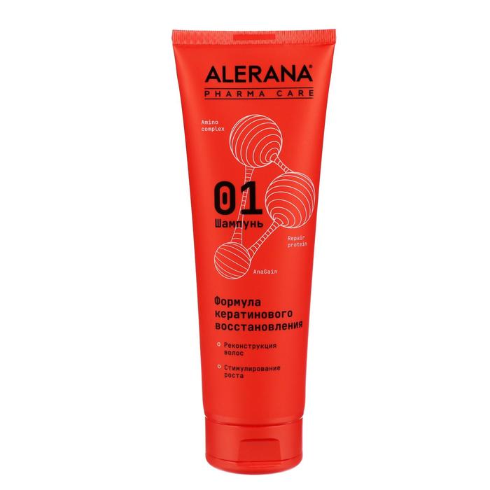 Шампунь для волос Alerana Pharma Care, формула кератинового восстановления, 260 мл - Фото 1