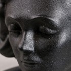 Кашпо "Голова девушки", черный цвет, керамика, 23 см - Фото 6