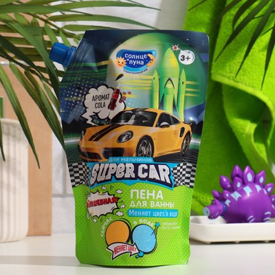 Пена для ванн "Солнце и луна" для мальчиков, меняющая цвет, 500 мл