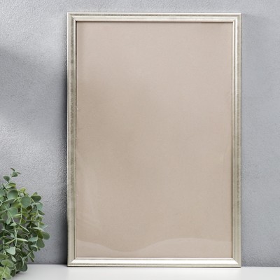 Фоторамка пластик 30х45 см, состаренное серебро( пластиковый экран)