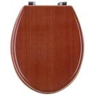 УЦЕНКА Сиденье для унитаза с крышкой «Натуральное дерево», 45×35 см, цвет орех - фото 14988360