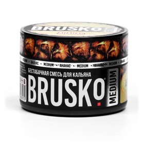 Бестабачная никотиновая смесь для кальяна  Brusko "Ананас", 50 г, medium