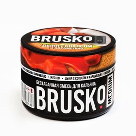 Бестабачная никотиновая смесь для кальяна  Brusko "Дыня с кокосом и карамелью", 50 г, medium