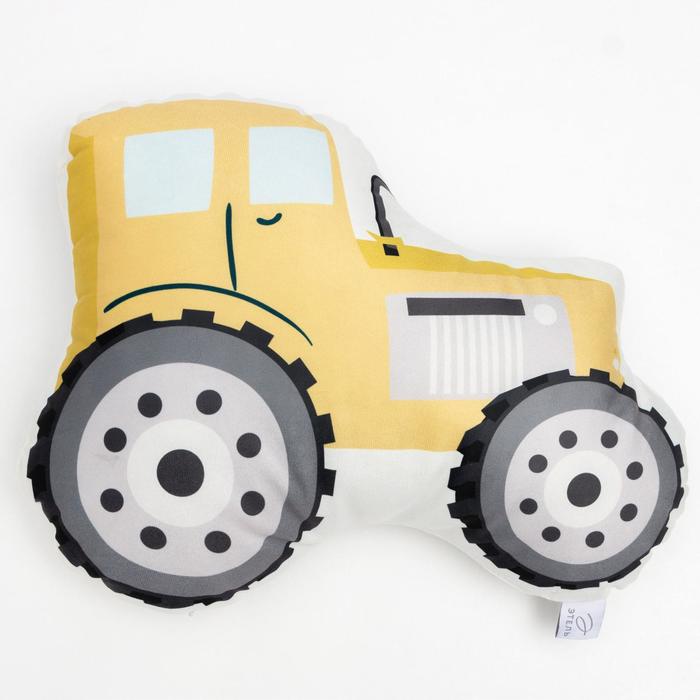 Подушка декоративная Этель «Трактор», 50х40 см, велюр, 100% полиэстер - Фото 1