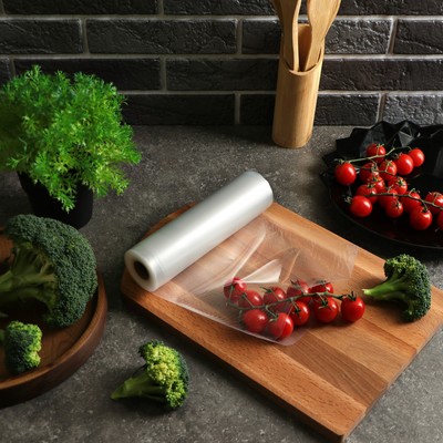 Набор пакетов для вакууматора Luazon, в рулоне 20×500 см, 90 мкм, прозрачные