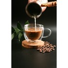Кружка стеклянная с двойными стенками Magistro «Дуо. Coffee», 200 мл - Фото 8
