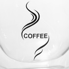Кружка стеклянная с двойными стенками Magistro «Дуо. Coffee», 200 мл - фото 4330173