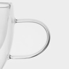 Кружка стеклянная с двойными стенками Magistro «Дуо. Tea», 200 мл, 12,5×9×7,5 см - Фото 4