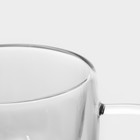 Кружка стеклянная с двойными стенками Magistro «Дуо. Грация», 200 мл, 12,5×9×7,5 см - фото 4330192