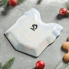 Блюдо стеклянное сервировочное Доляна «Подарок. Санта в машине», 15,1×17,3 см - Фото 4