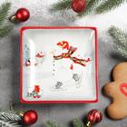 Блюдо сервировочное Доляна «Снеговик», 15×15 см - Фото 3