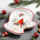 Блюдо сервировочное Доляна «Красный кардинал», 20×18×3 см - Фото 3