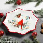 Блюдо сервировочное Доляна «Красный кардинал», 20×20×2,3 см - Фото 3