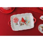 Блюдо сервировочное Доляна «Красный кардинал», 23,5×14×4 см - Фото 5