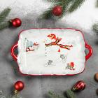 Блюдо сервировочное Доляна «Снеговик», 23,5×14×4 см - Фото 3