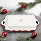 Блюдо сервировочное Доляна «Снеговик», 23,5×14×4 см - Фото 4