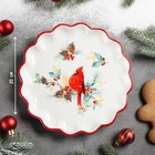 Блюдо сервировочное Доляна «Красный кардинал», 20×20×2,5 см - Фото 2